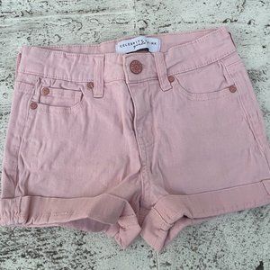 Celebrity Pink Girl Shorts Pink Short Shorts Cotton Denim Size 10 Girl